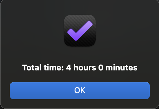 Estimate time alert
